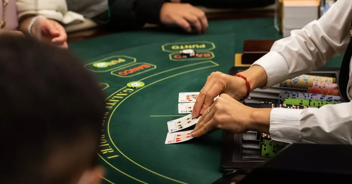 Table de Punto Banco pour animation casino entreprise
